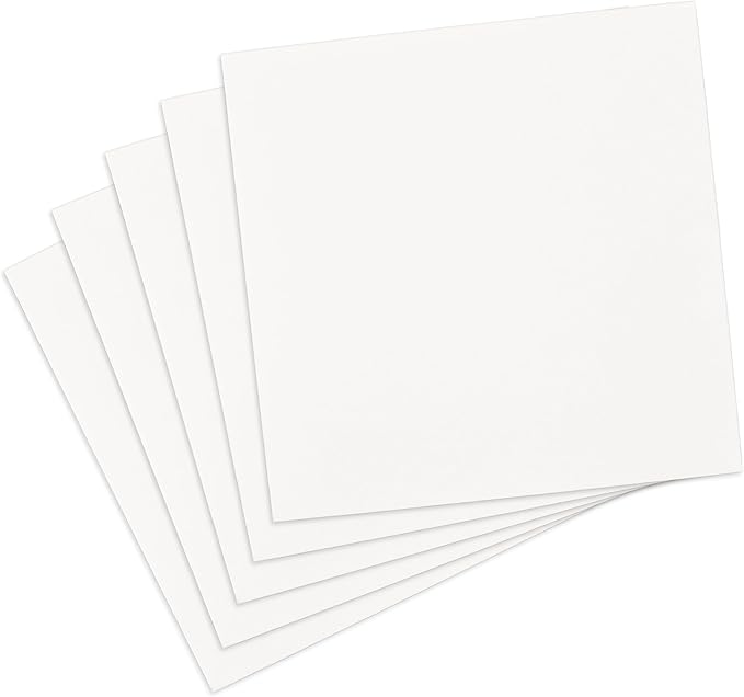 White Kraft Gift Box 8x8x4 Inches – Foldable Rigid Cardboard Box for Packaging, Shipping, Party Favors, Birthdays, DIY Decorations